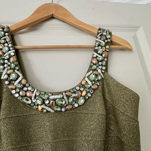 Carmen Marc Valvo midi dress.